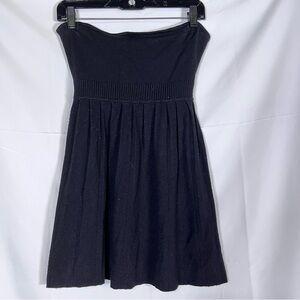 Rare Vintage Y2K Guess‎ Sweater Knit Tunic Dress Strapless Back Tie Grunge S